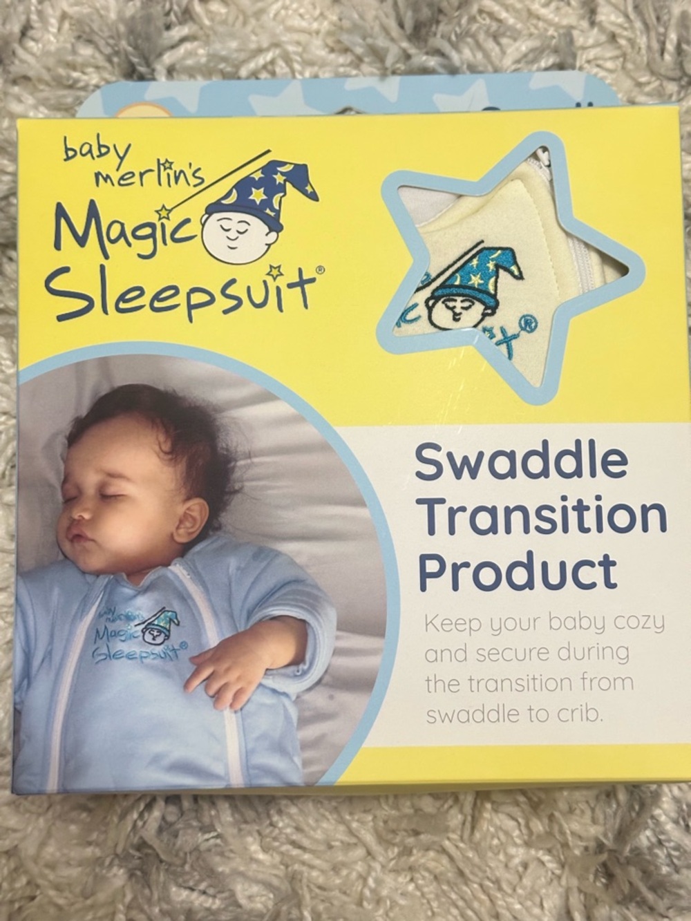 baby merlin's Magic Sleepsuit Swaddle Transition Sleepsuit
